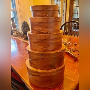 Set of 5 Nesting Shaker Boxes - Frye’s Measure Mill